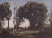 Jean Baptiste Camille  Corot Une matinee (mk11) oil painting picture wholesale
